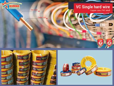 VC Single hard wire 1x2.5 - Cu/PVC - 450/750V - Kumho