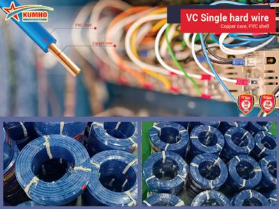 VC Single hard wire 1x0.5 - Cu/PVC - 300/500V - Kumho