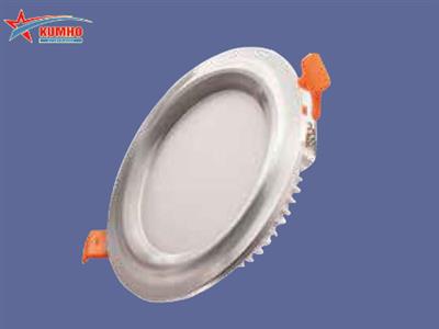 Led downlight Kumho 7W 3 colors (silver border, curved surface)