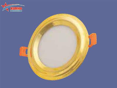 Led downlight Kumho 7W 3 colors (gold border, curved surface)