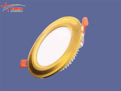 Led downlight Kumho 7W 3 colors (gold border, thin face)