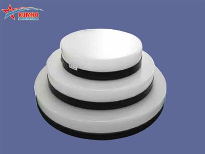 Round black plastic LED ceiling tile - borderless 6500K 12W Kumho